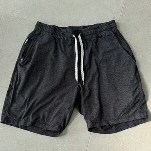 Vuori Men's Athletic Shorts in Dark Gray